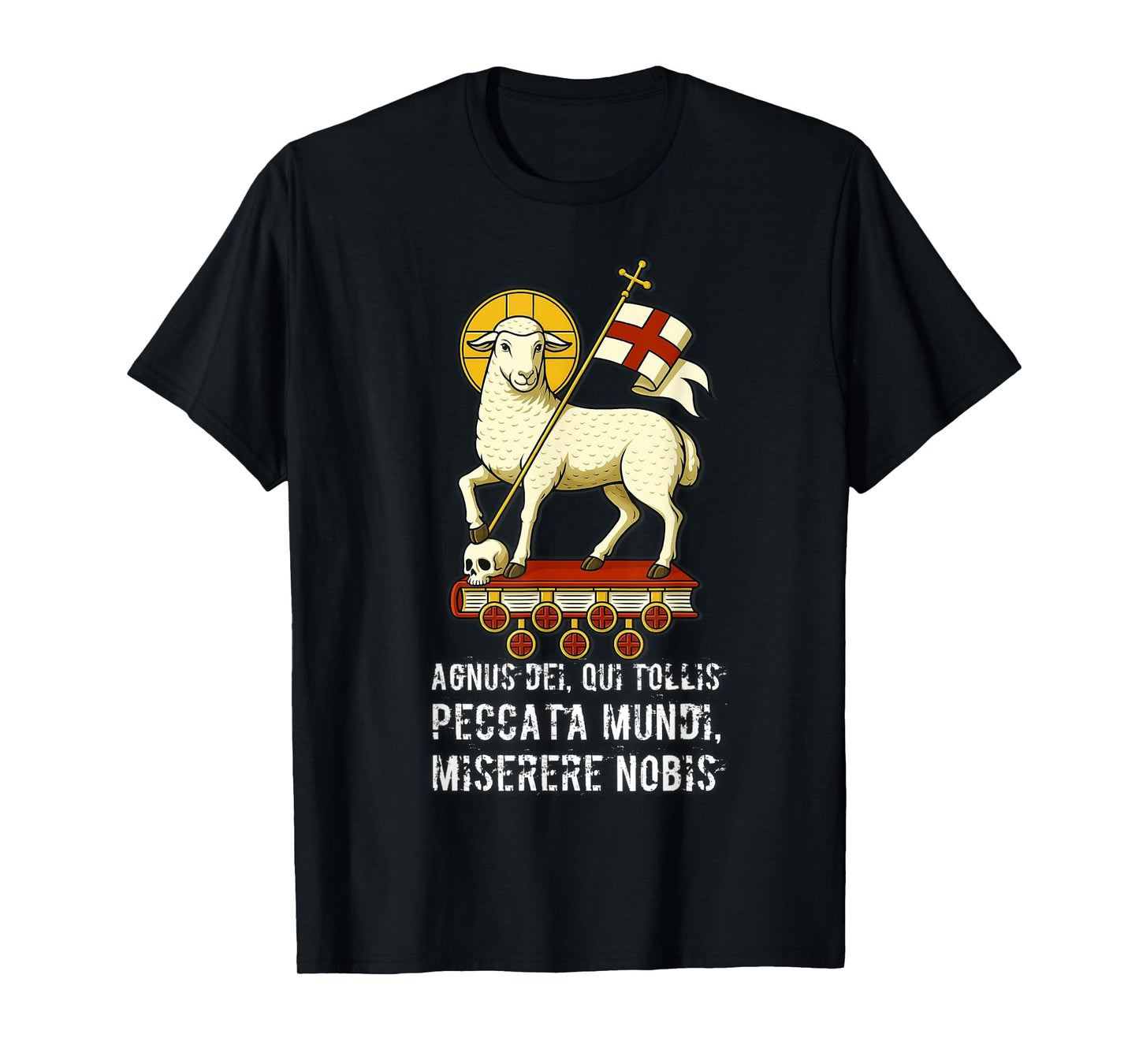 Agnus Dei Sanctus Traditional Latin Mass Catholic T-Shirt
