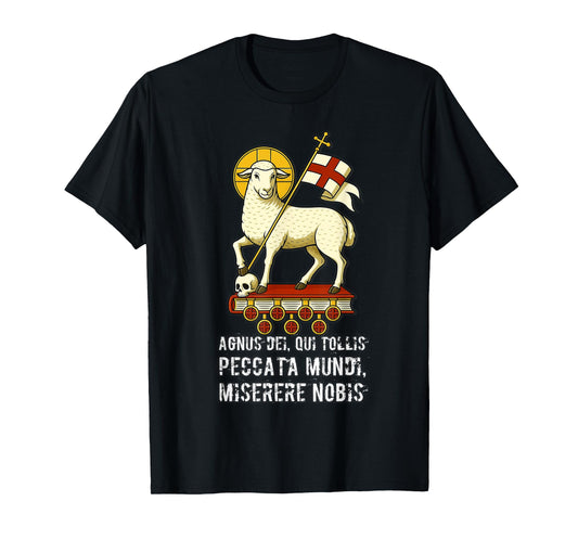 Agnus Dei Sanctus Traditional Latin Mass Catholic T-Shirt