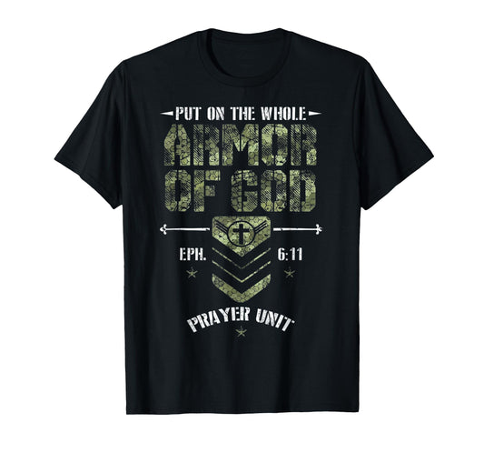 Put On The Whole Armor Of God Christian Bible Scripture Men T-Shirt
