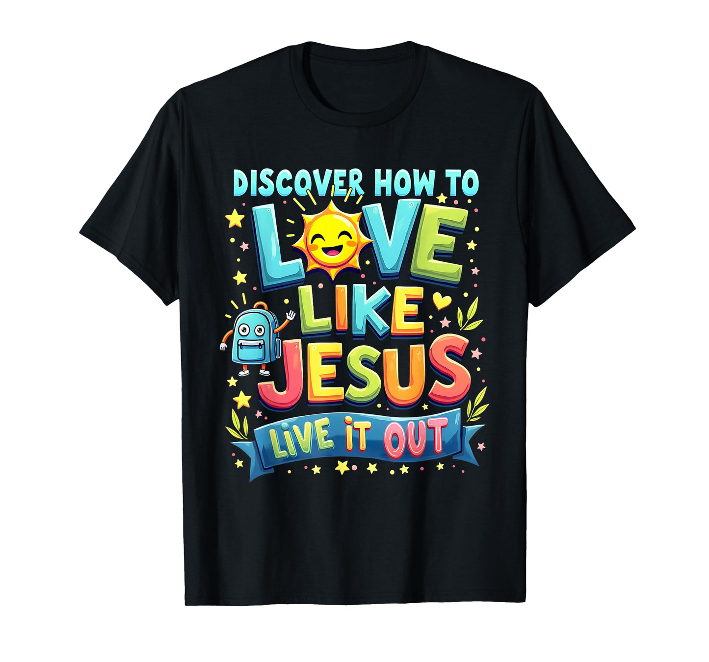 Live it Out Bible School Christian Youth Camp VBS 2025 T-Shirt