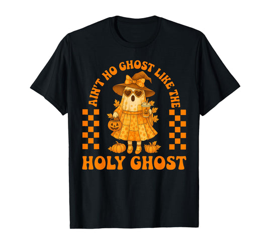 Groovy Aint No Ghost Like The Holy Ghost Christian Halloween T-Shirt