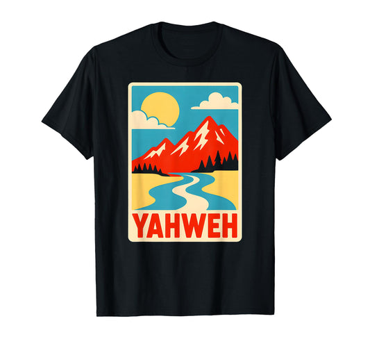 Faith Yahweh Vintage Mens Christian Religious T-Shirt