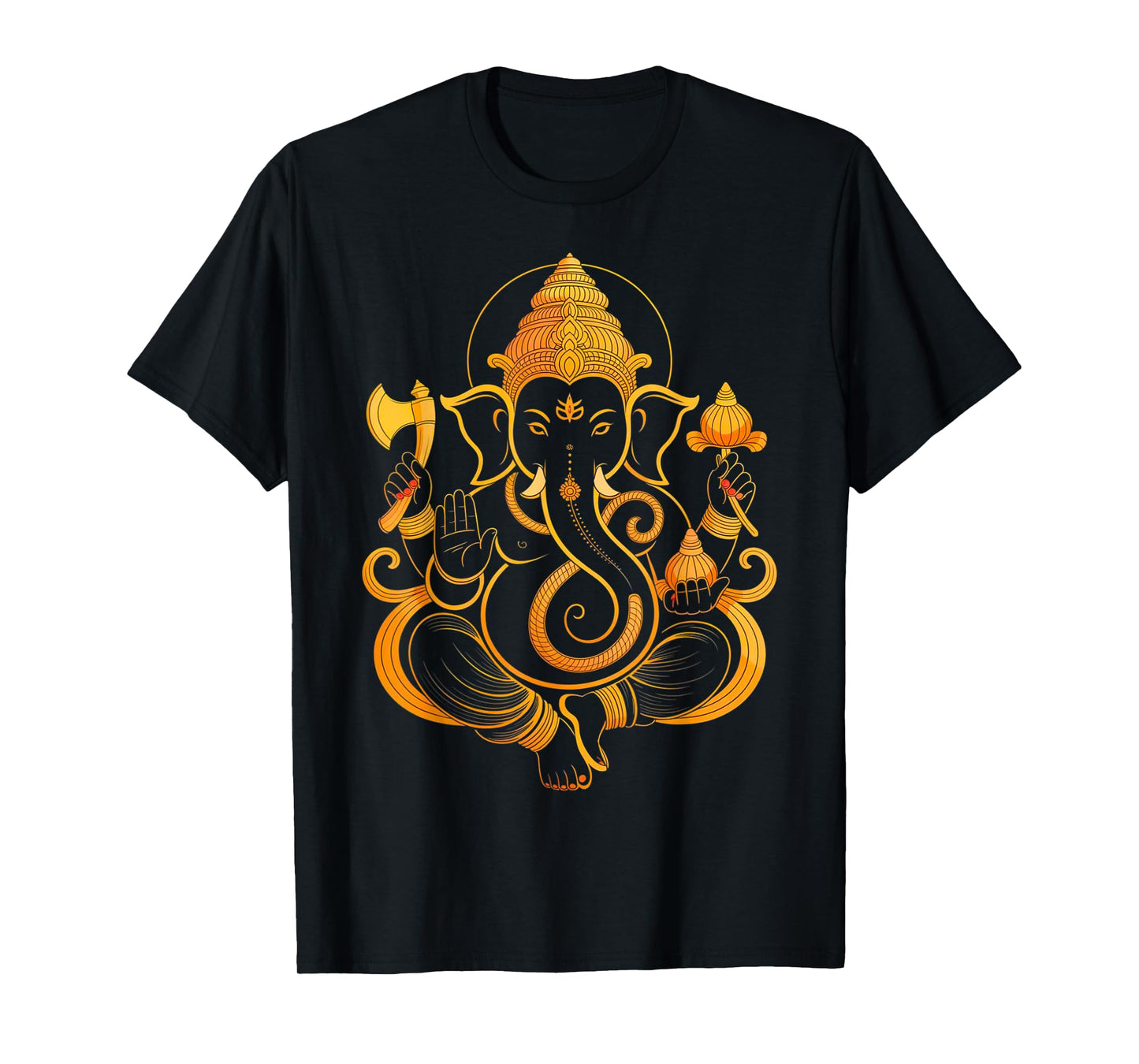 Hindu Ganesha Puja Elephant God India Meditation Yoga Murti T-Shirt