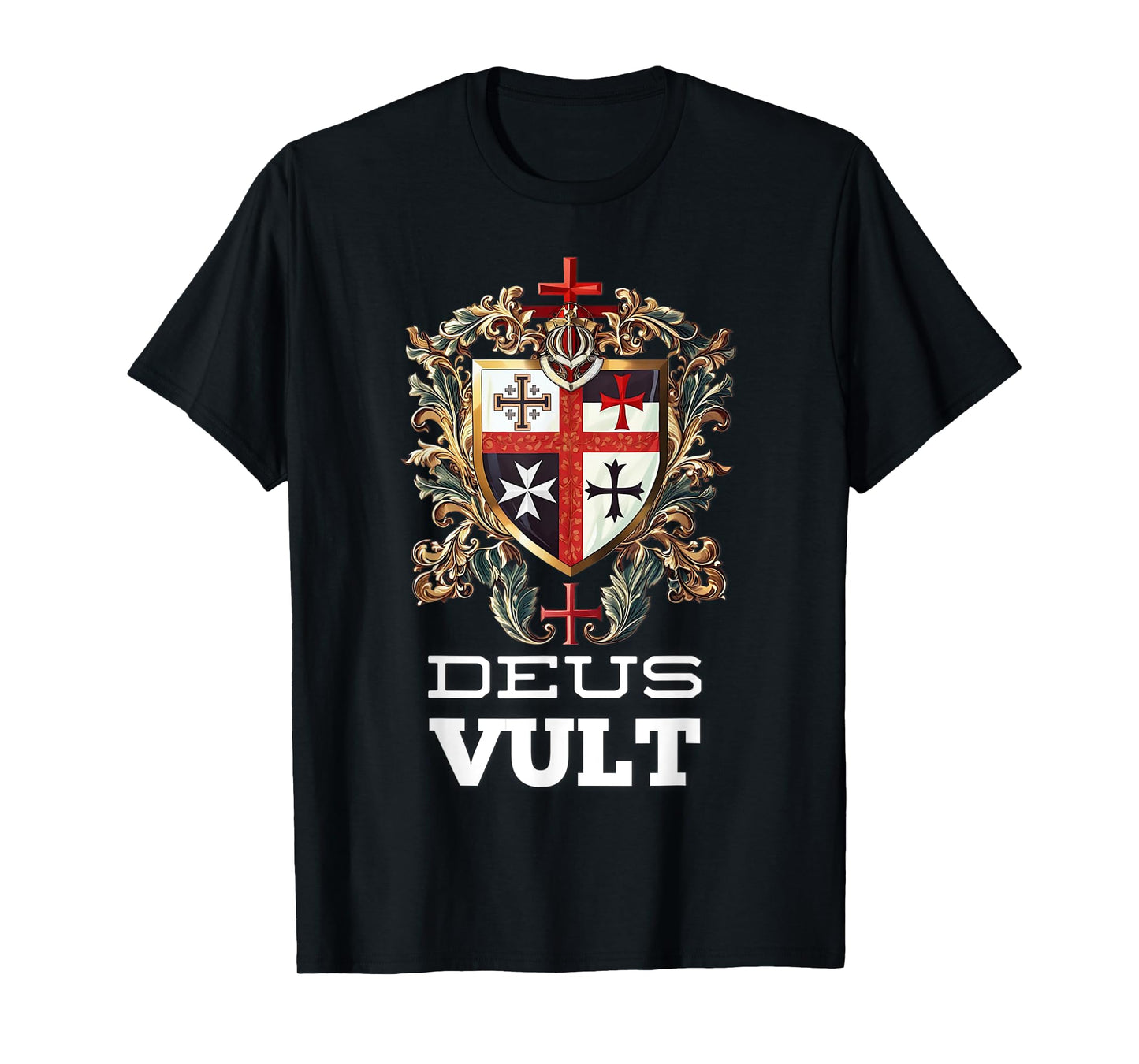 Catholic Knight Templar Crusader Cross Latin T-Shirt
