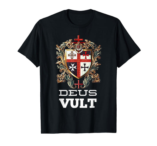 Catholic Knight Templar Crusader Cross Latin T-Shirt