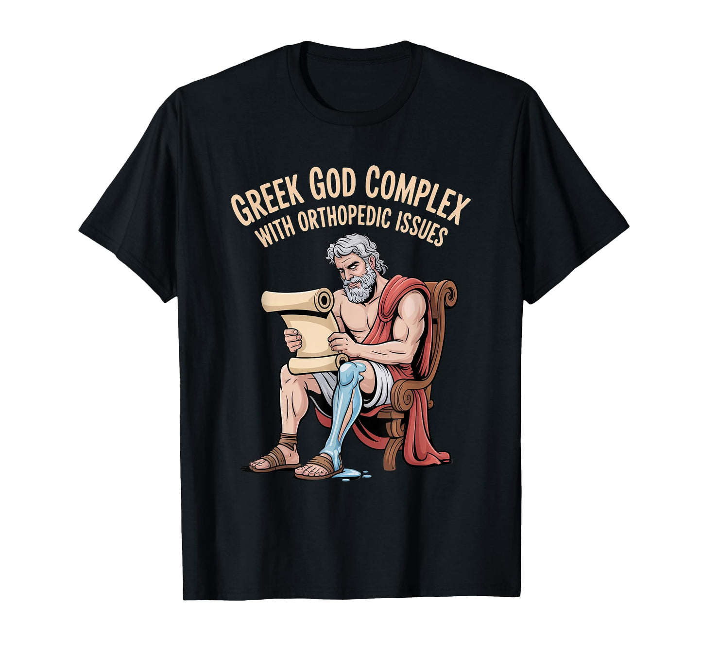Greek God Achilles Humor for Orthopedic Recovery T-Shirt