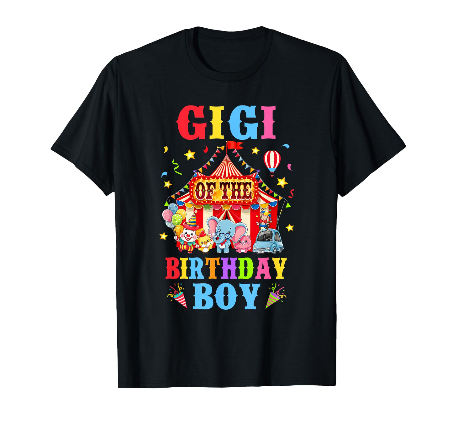 Gigi Of The Birthday For Boy Circus Carnival Theme Party T-Shirt
