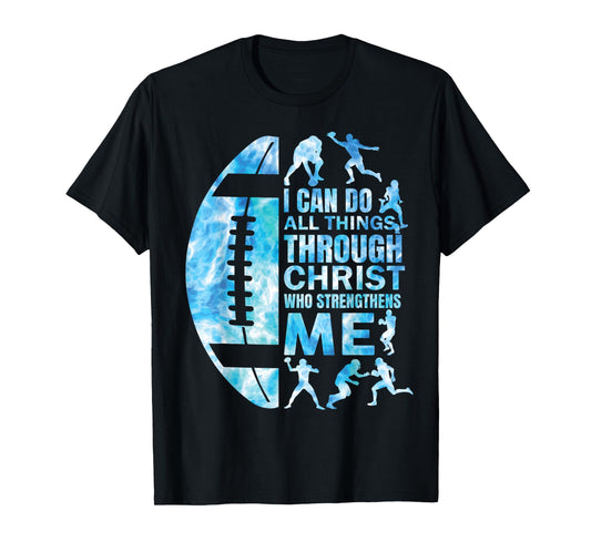 Football-Shirt Christian Women Boys Men Christ Religious T-Shirt