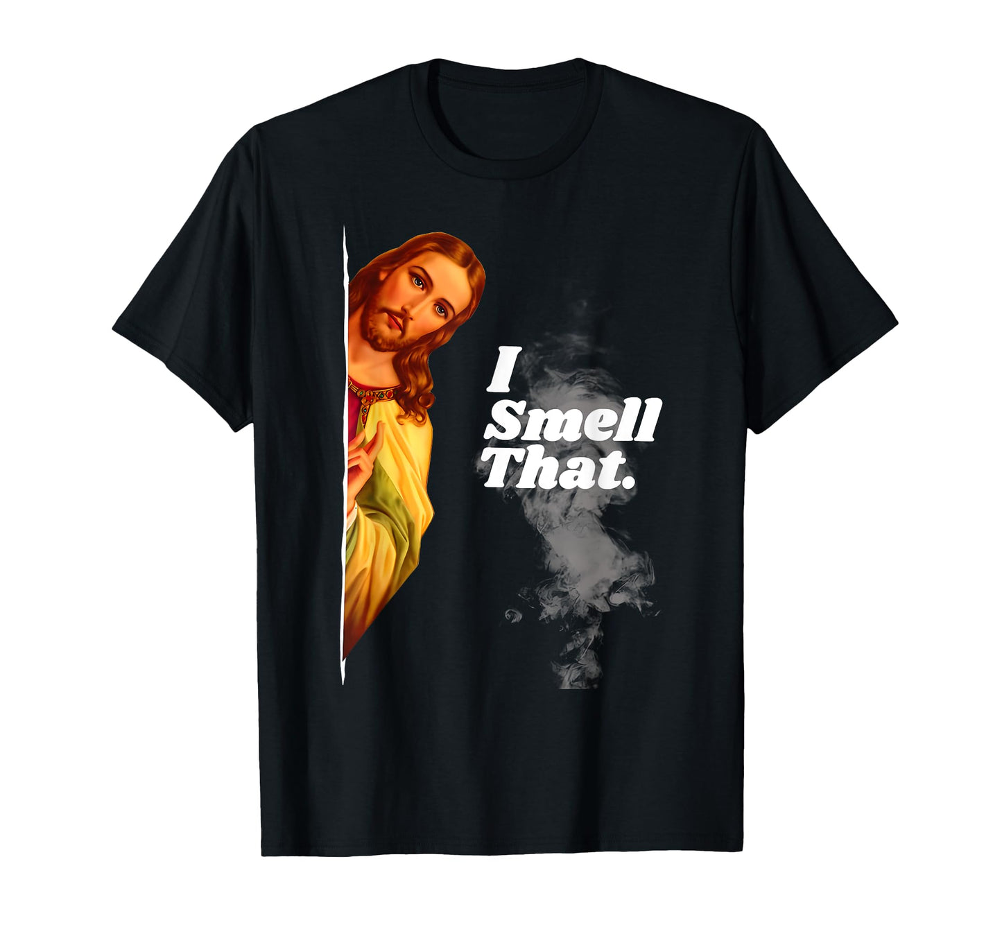 Funny Jesus I Smell That Religious Stoner Cannabis Marijuana T-Shirt