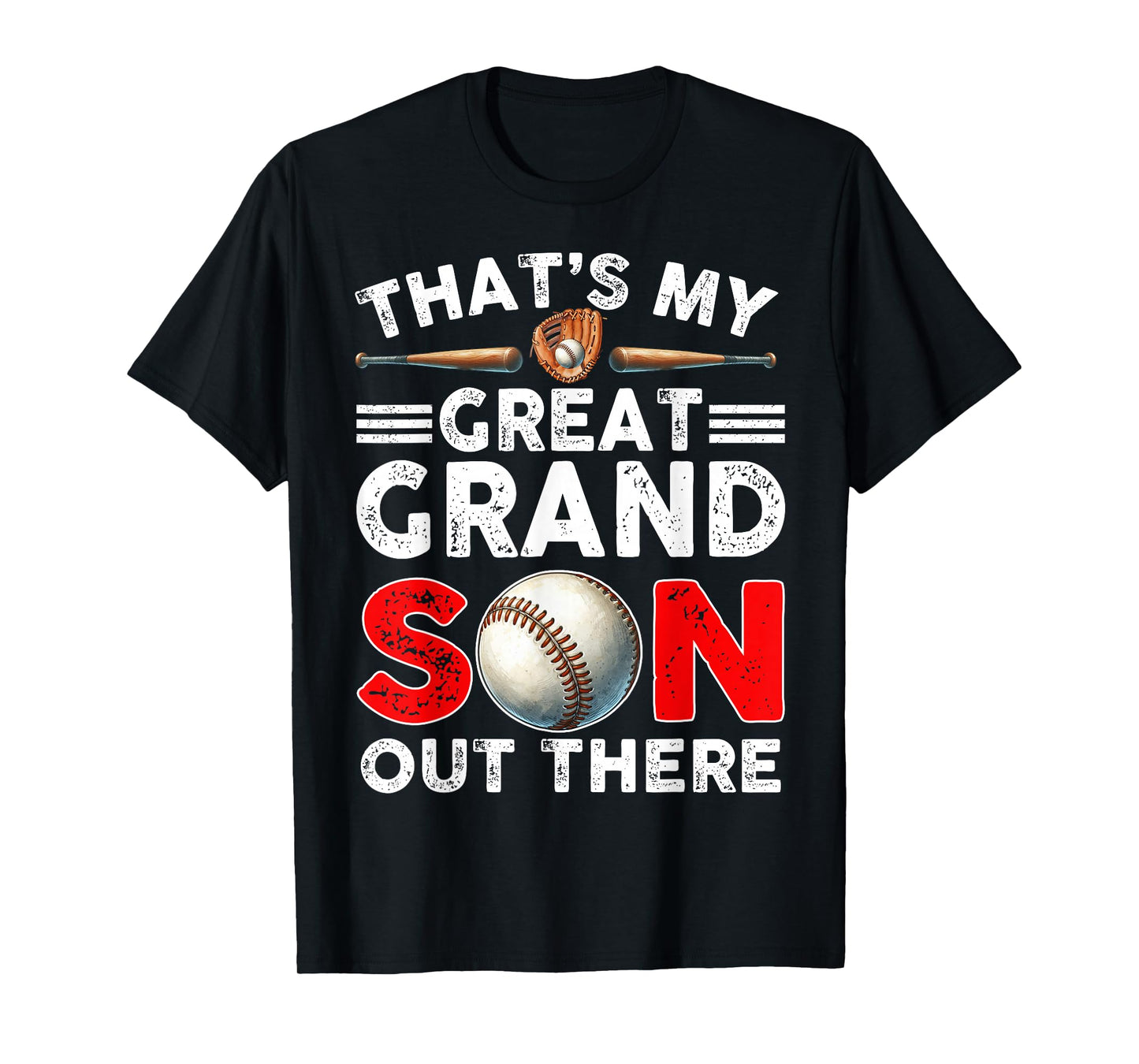 Vintage That's My Great Grandson Out There Baseball Womens T-Shirt