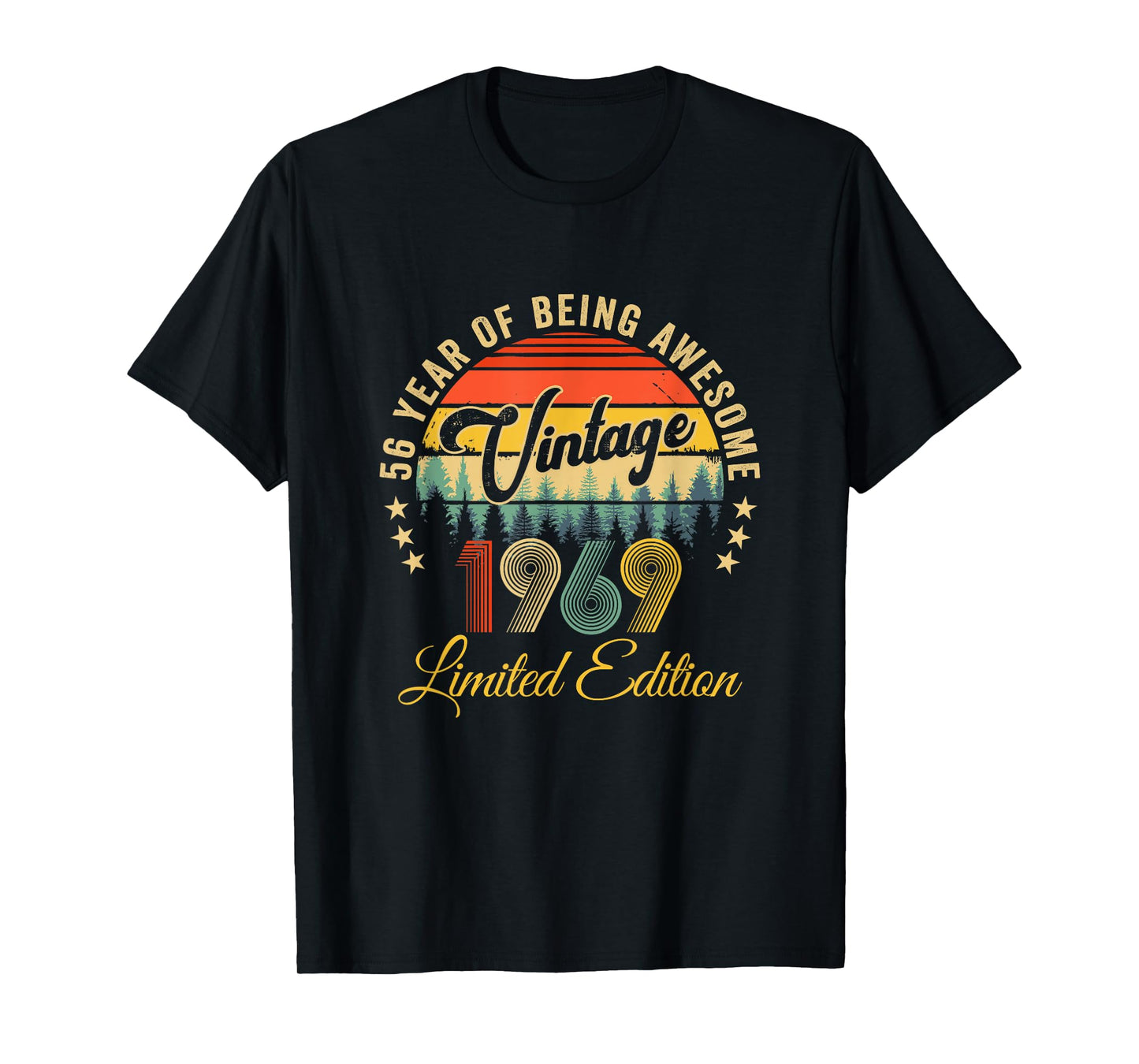Vintage 1969 Limited Edition 56 Year Old 56Th Birthday T-Shirt