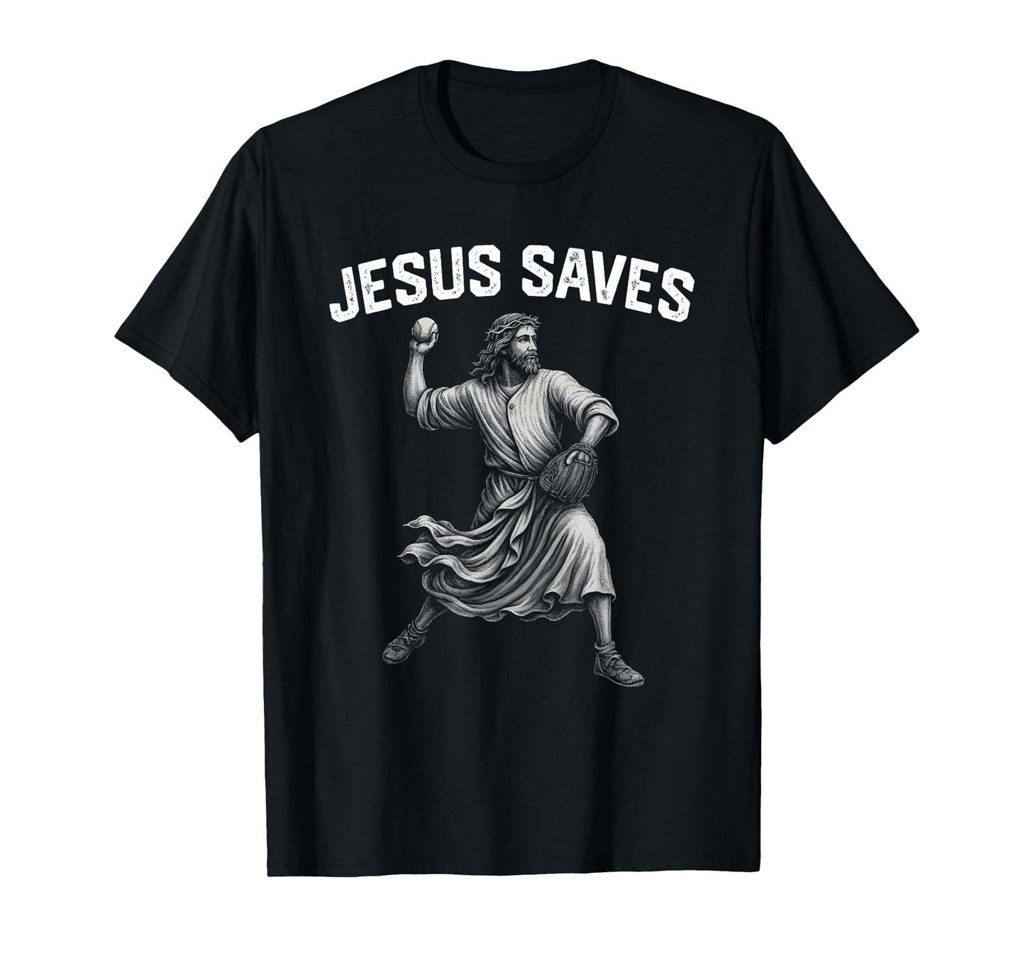 Jesus Saves Shirt Religious Christian Faith Baseball T-Shirt
