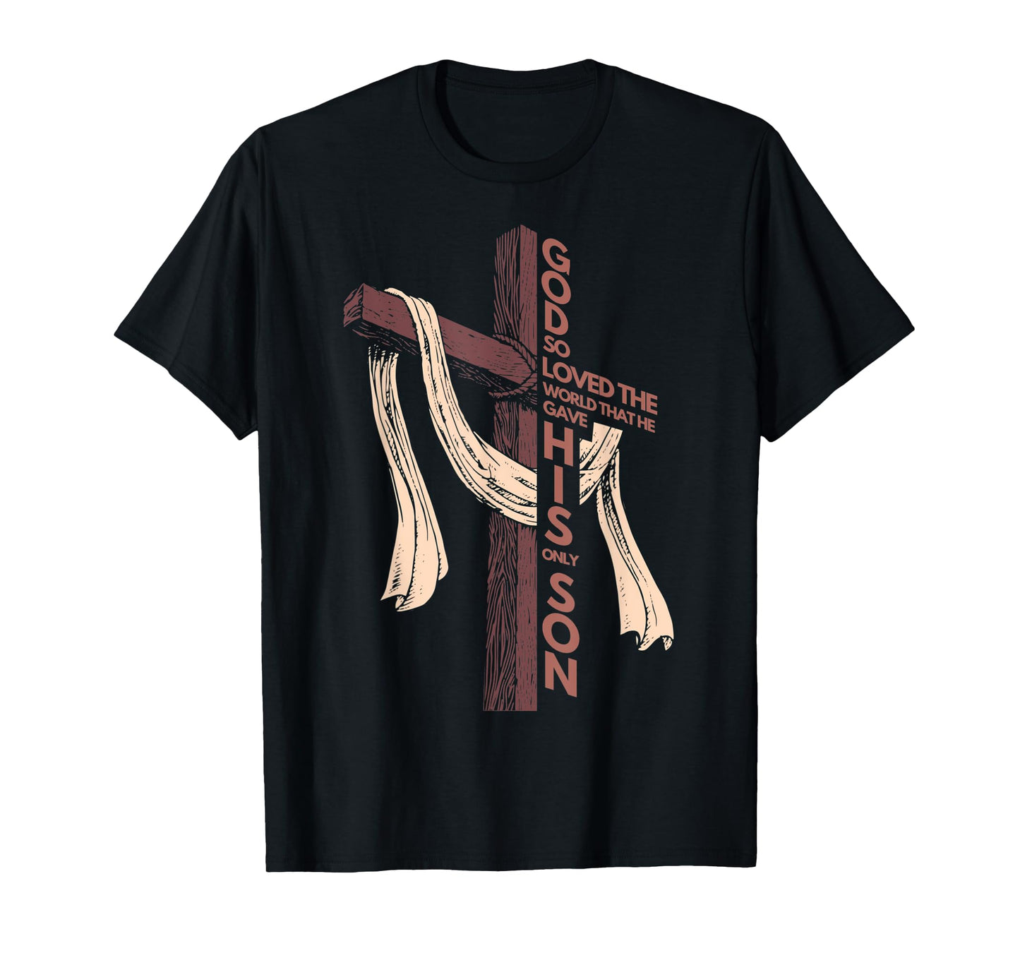 John 3:16 Christian Cross Bible T-Shirt