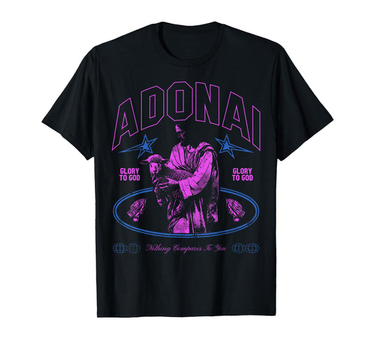 Adonai - Christian Bible Verse Faith T-Shirt