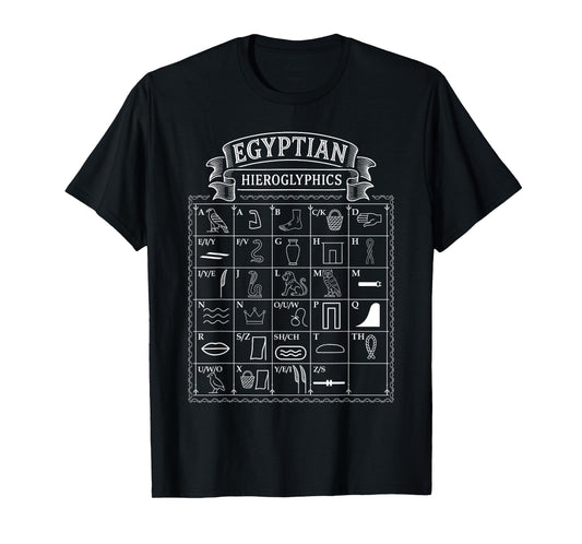 Egyptian Hieroglyphics Ancient Egypt Alphabets T-Shirt