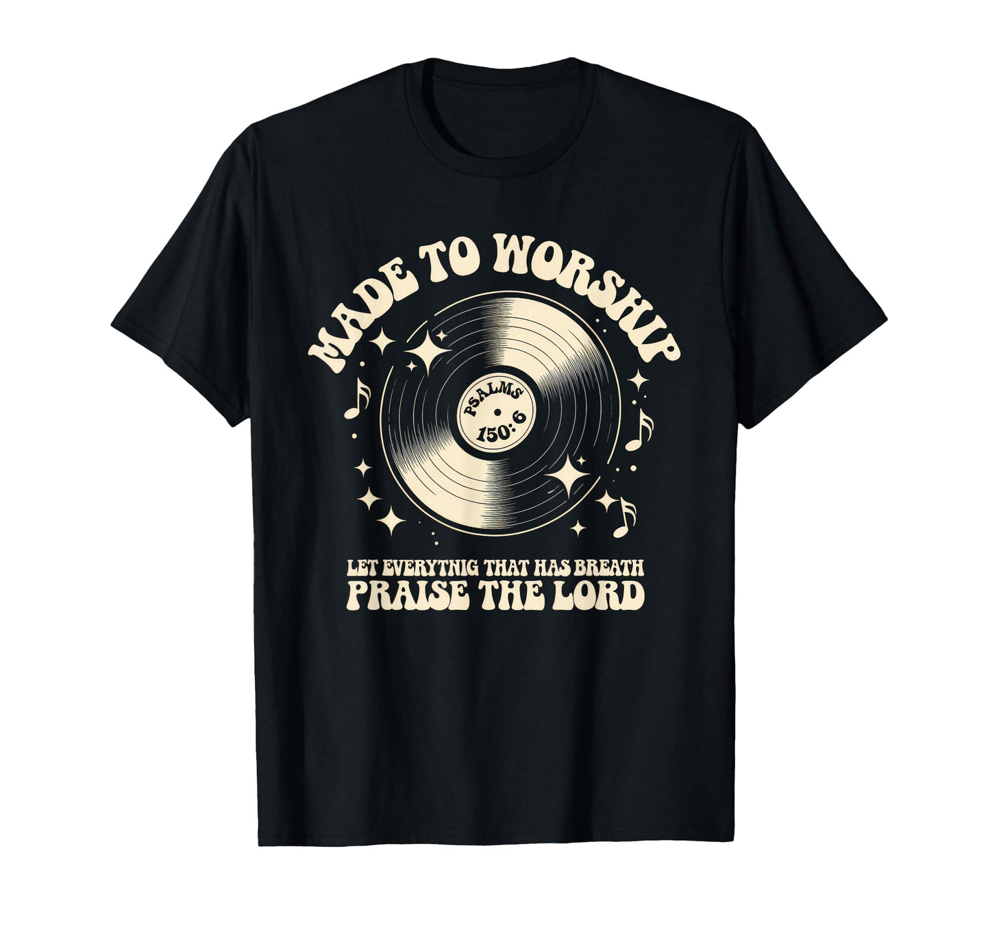 Worship Tshirt Christian Music Retro Cassette Psalms 150:6 T-Shirt