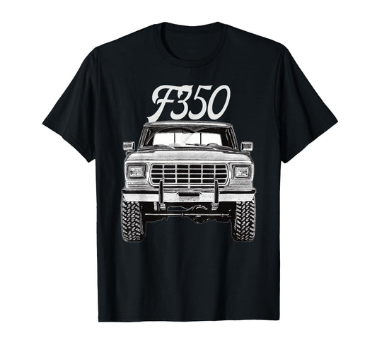 1979 F350 Truck Car T-Shirt, Small, Black