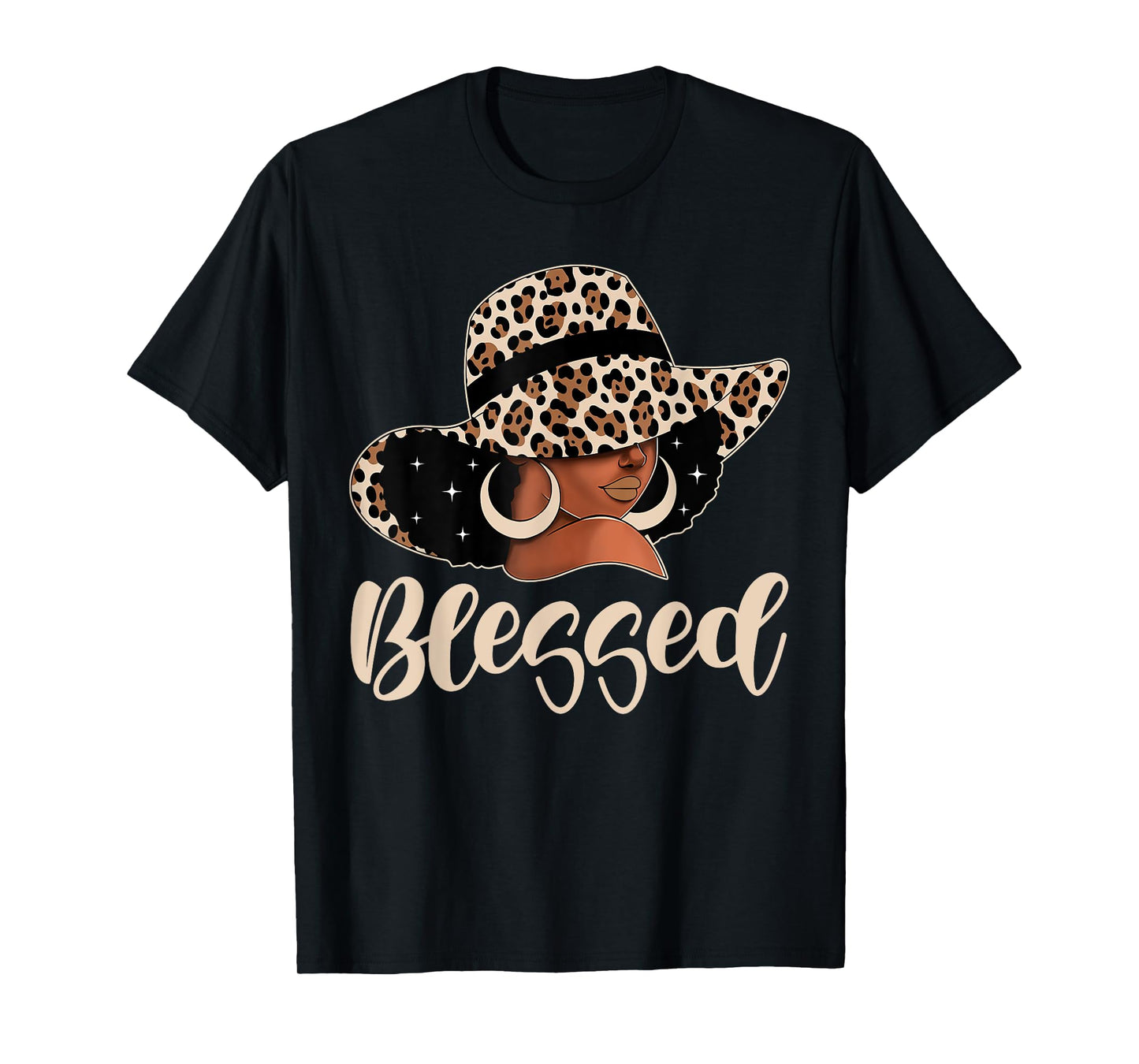 Blessed Black Woman Praying Afro African American Christian T-Shirt