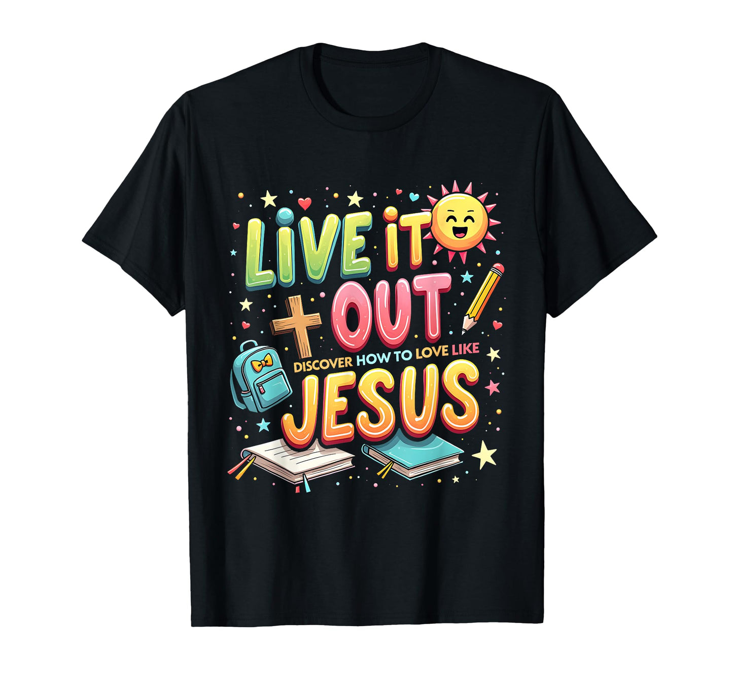 Live it Out Bible School VBS 2025 Christian Youth Camp T-Shirt