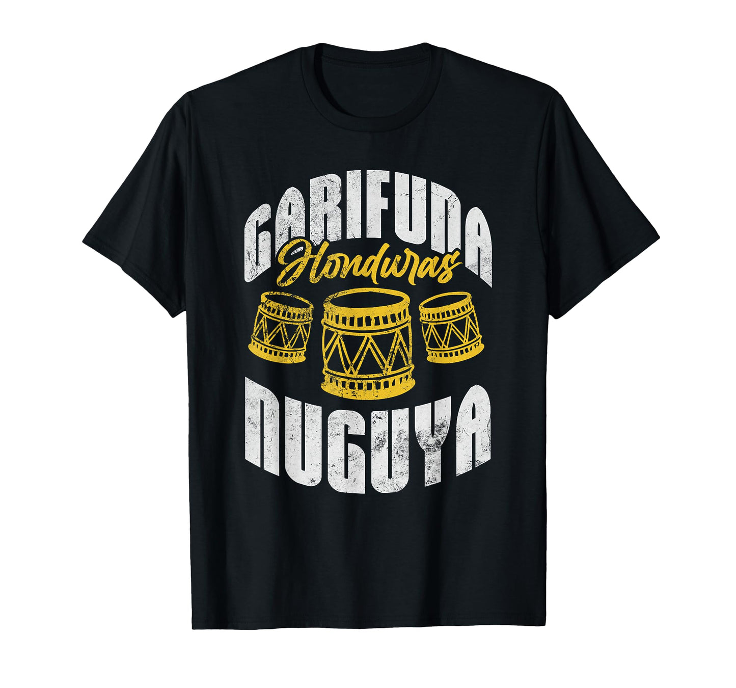 Garifuna Honduras Nuguya Cultural Music Distressed T-Shirt