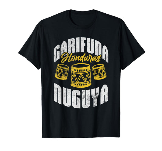 Garifuna Honduras Nuguya Cultural Music Distressed T-Shirt