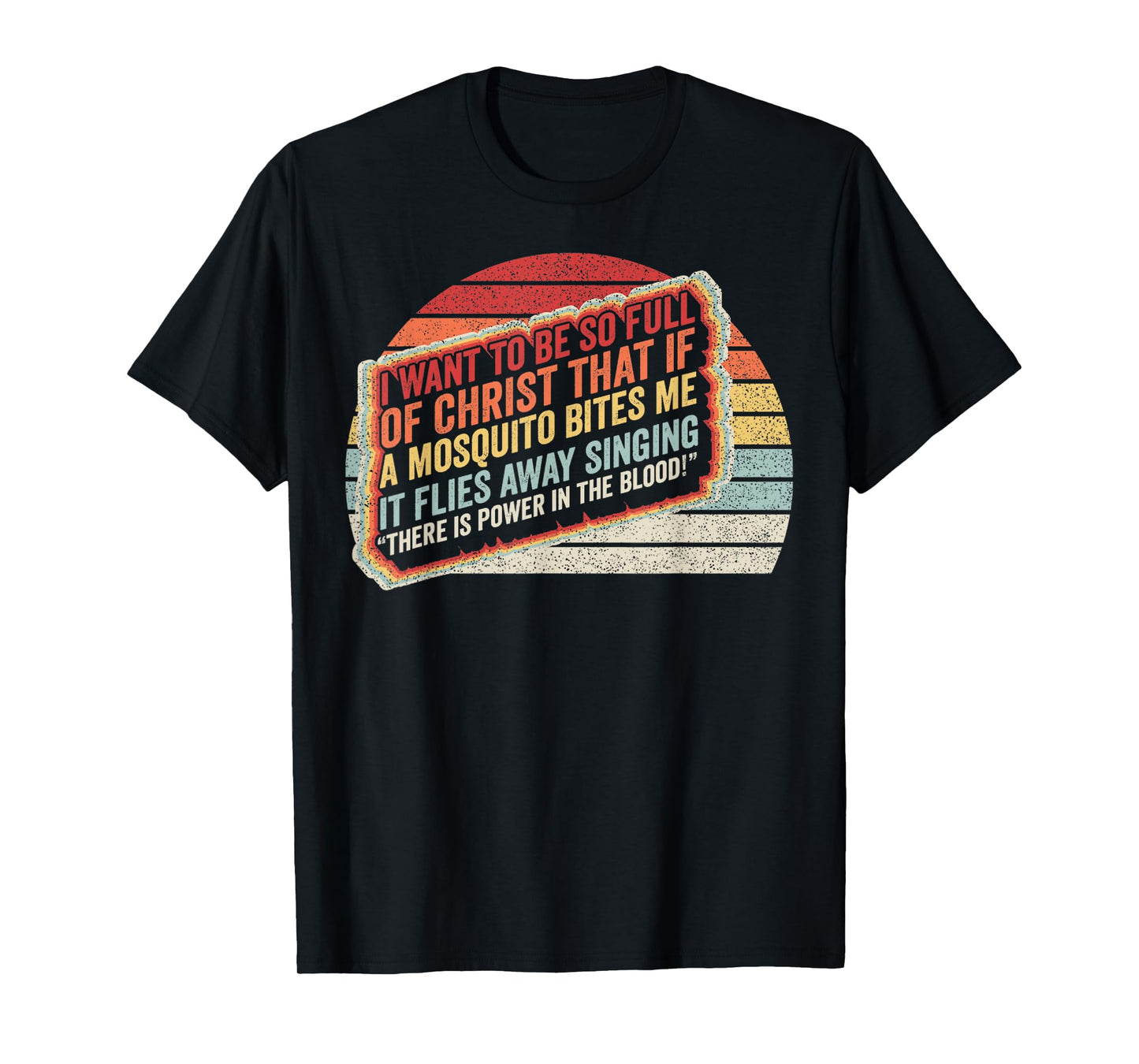 Vintage Retro Christian Mosquito Joke Funny Deluxe T-Shirt