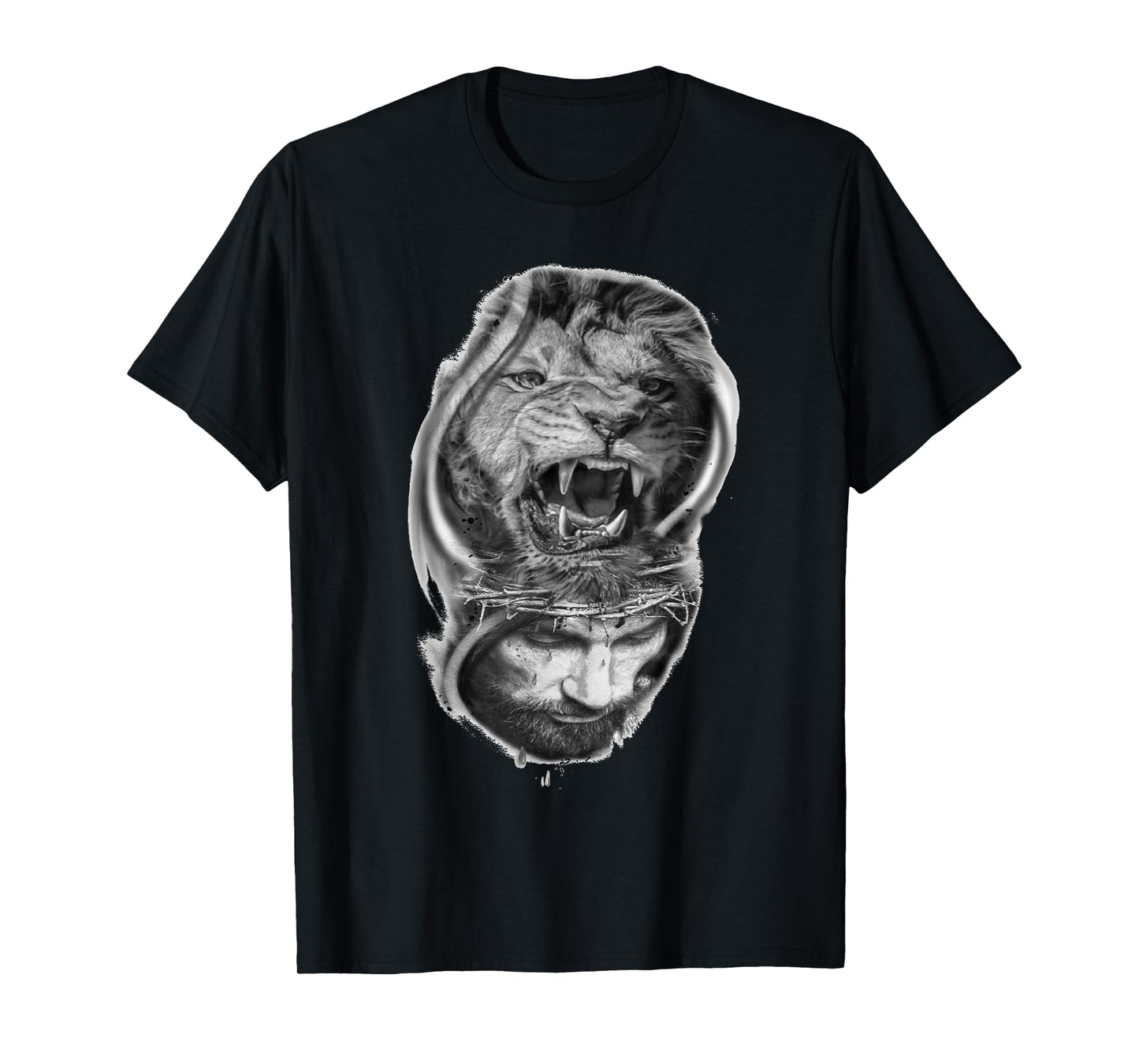 Lion of Judah and Jesus Prayer Christian T-Shirt T-Shirt