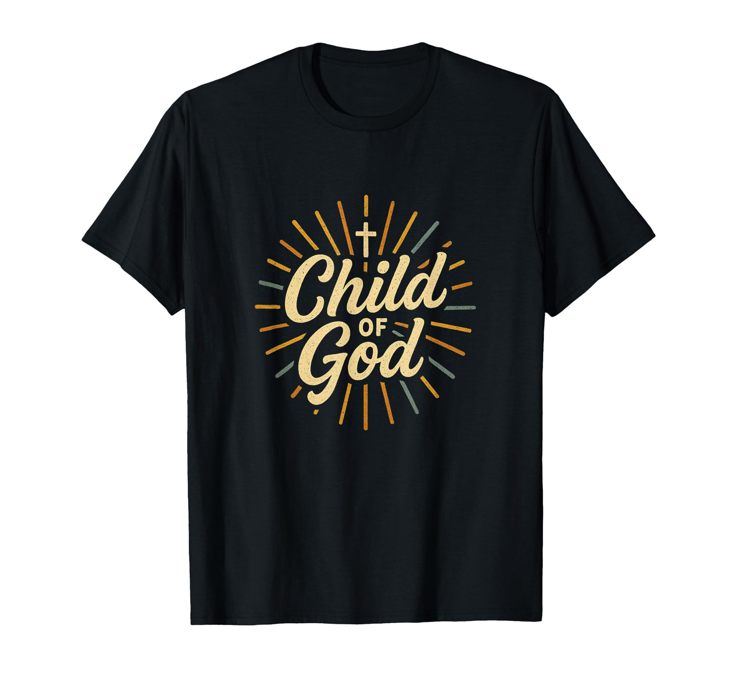 Child of God Christian Cross Faith Inspired Graphic T-Shirt