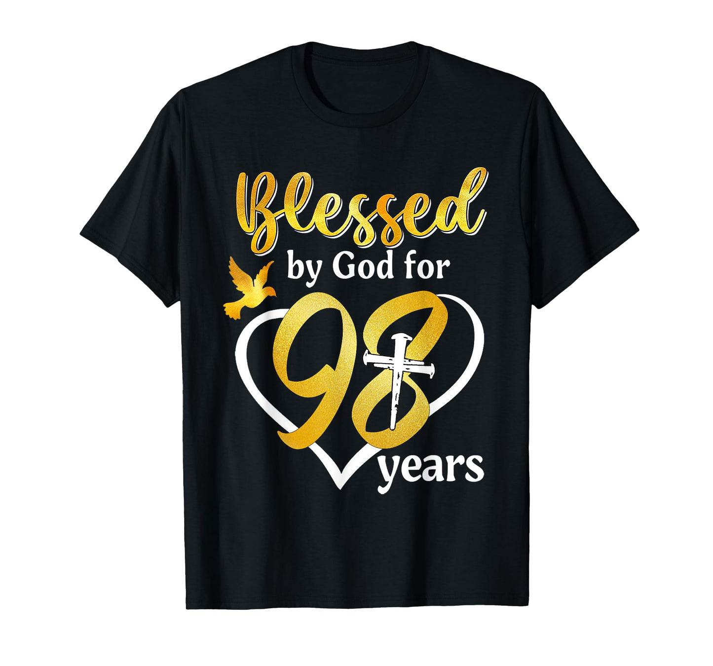 Blessed By God For 98 Years Old 98th Birthday Party Women T-Shirt