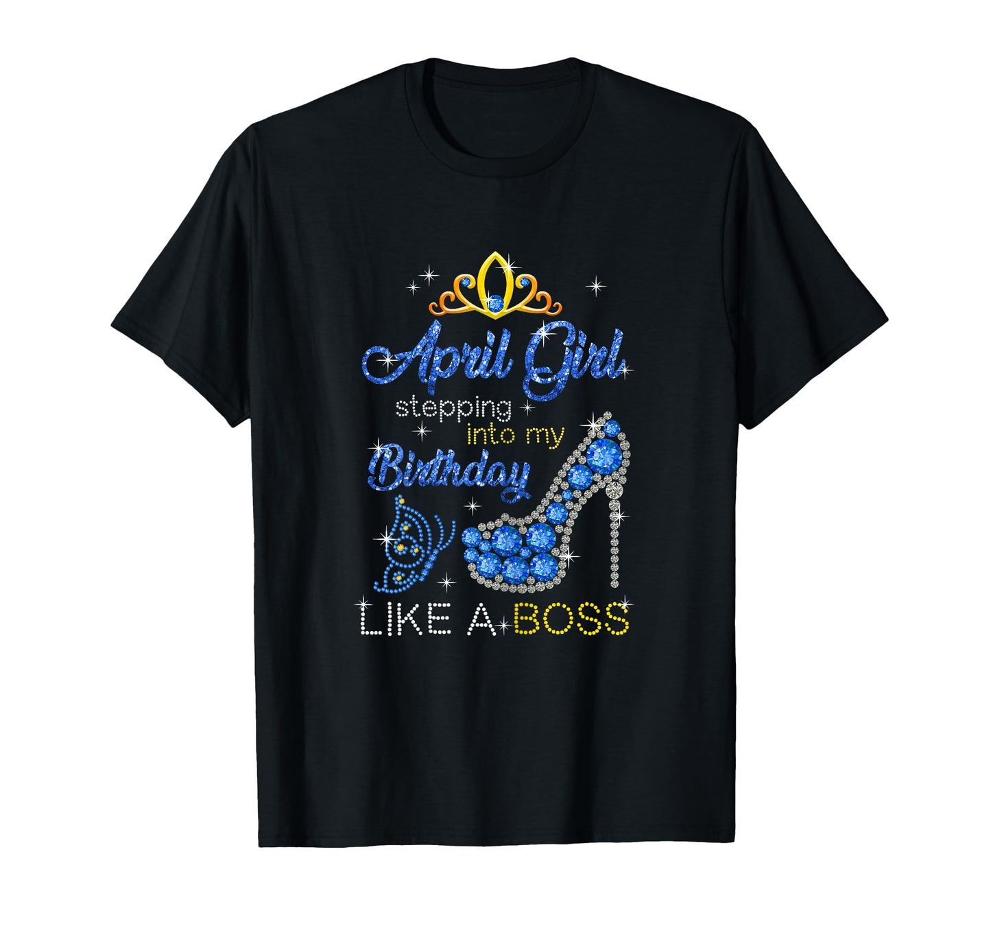 April Girl Stepping Into My Birthday Gift for Aries Womens T-Shirt