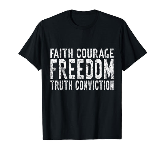 Freedom Bold Minimalist Design Free Nation T-Shirt