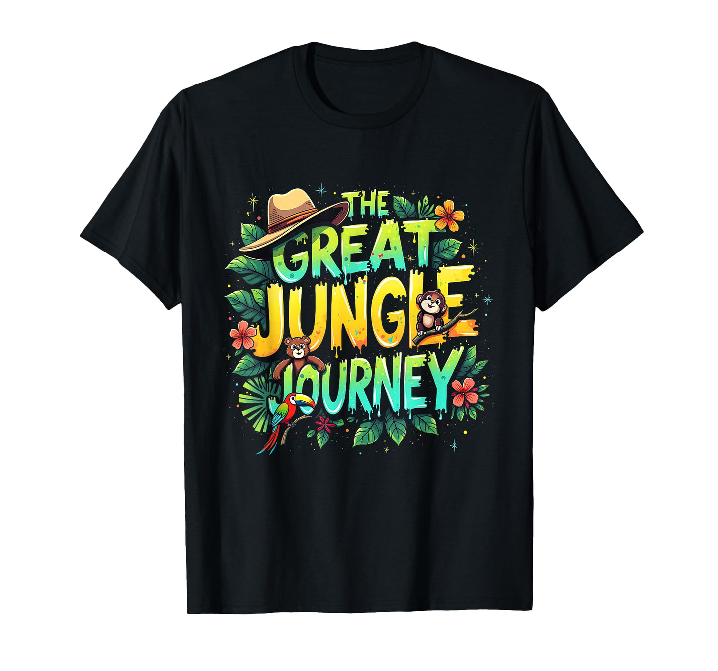 Retro The Great Jungle Journey Adventure Theme VBS Apparel T-Shirt