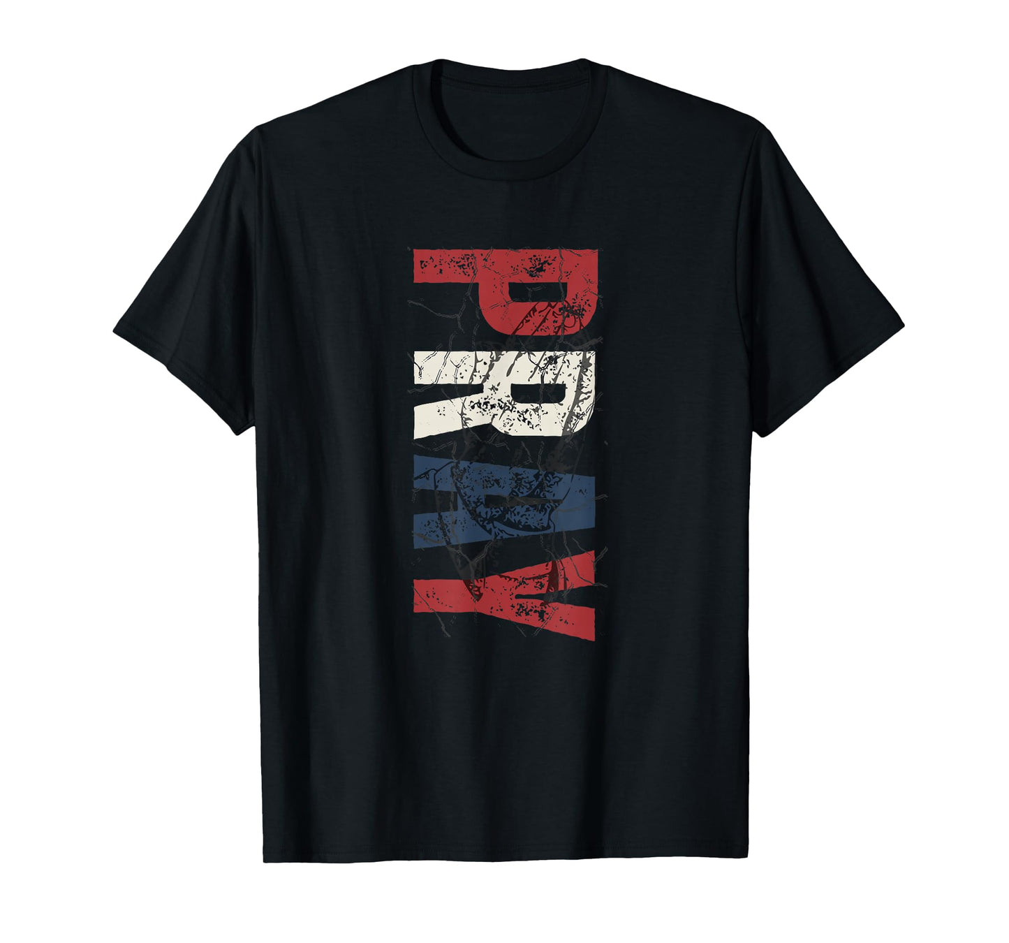 Patriotic Pray Christian USA Red White Blue Typography Item T-Shirt