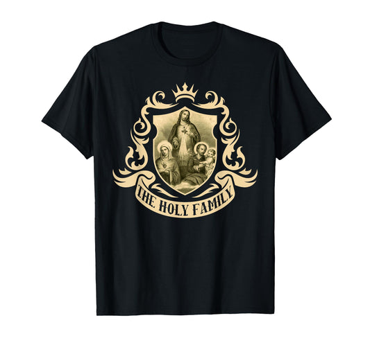 Holy Image Catholic Family Sagrada Familia Joseph Mary Jesus T-Shirt