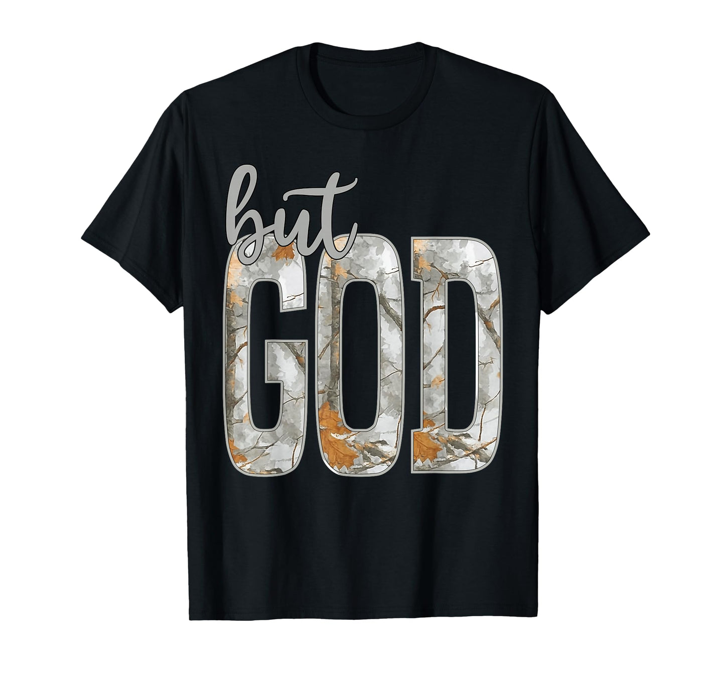 Jesus But God Camo Christian Cross God Faith Bible Religious T-Shirt