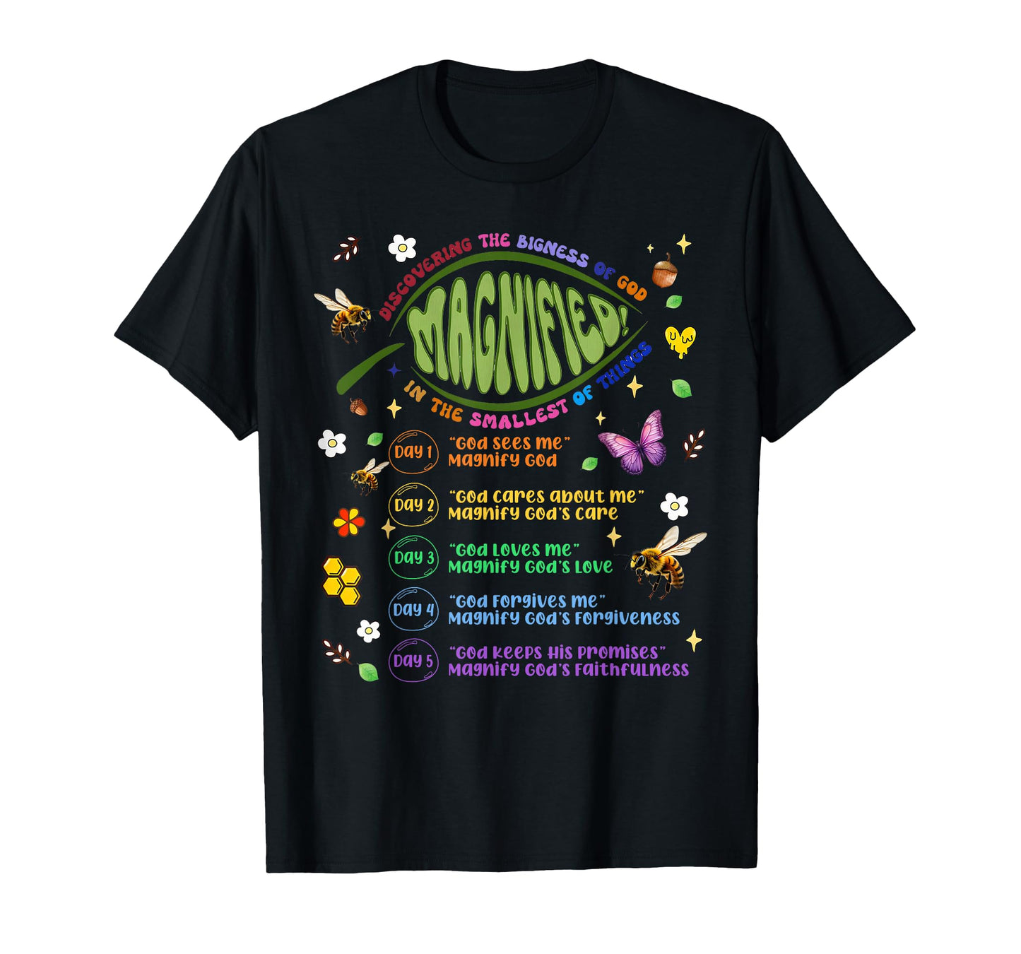 VBS 2025 Magnified Discovering The Bigness Of God Magnified T-Shirt