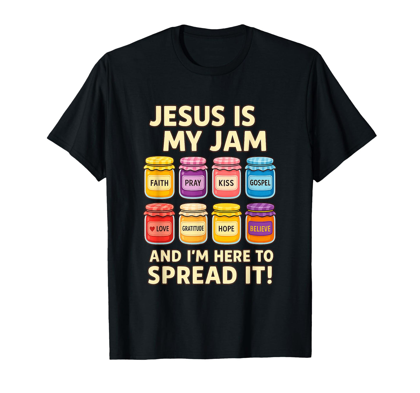 Jesus is My Jam Shirt Funny Christian Faith Bible T-Shirt