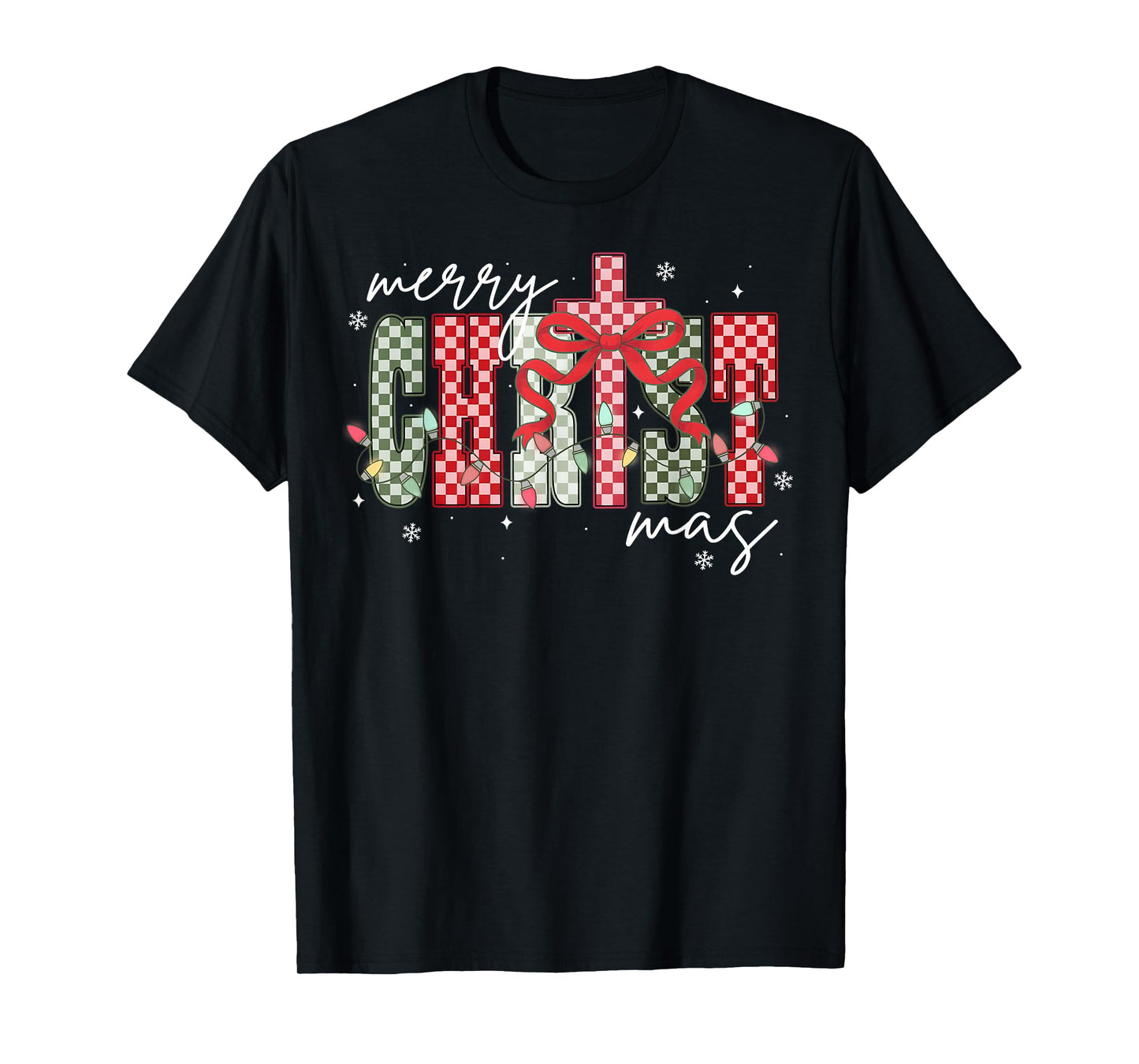 Christian Jesus Cross Faith Religious Xmas Merry Christmas T-Shirt
