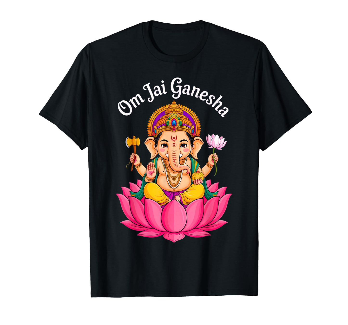 Hindu Ganesha Puja Elephant God India Meditation Yoga Murti T-Shirt