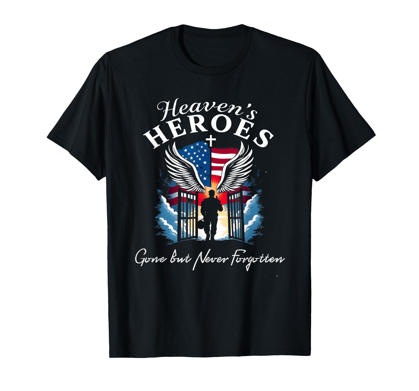 Heroes Christian Military Memorial Day Men T-Shirt