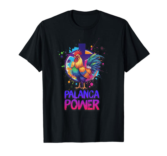 DeColores Cursillo Rainbow Rooster Catholic T-Shirt