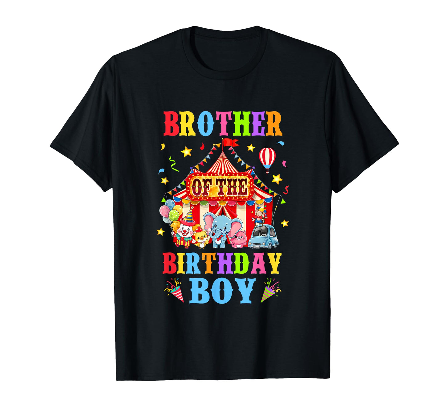 Brother Of The Birthday For Boy Circus Carnival Theme Party T-Shirt