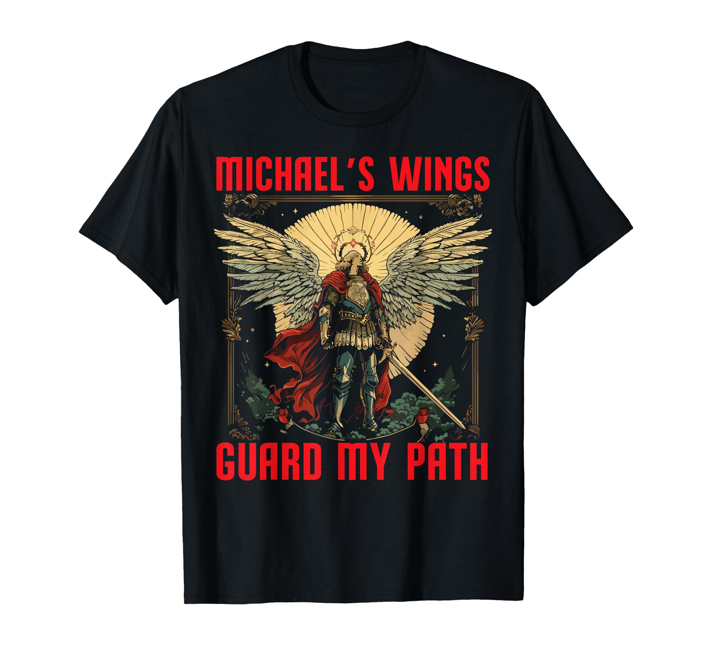 Archangel Michael Catholic Christianity Guardian Angel T-Shirt