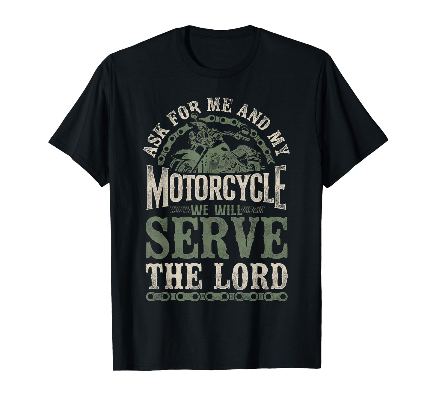 Classic Motorcycle Biker Jesus Faith Christian Biker As For T-Shirt