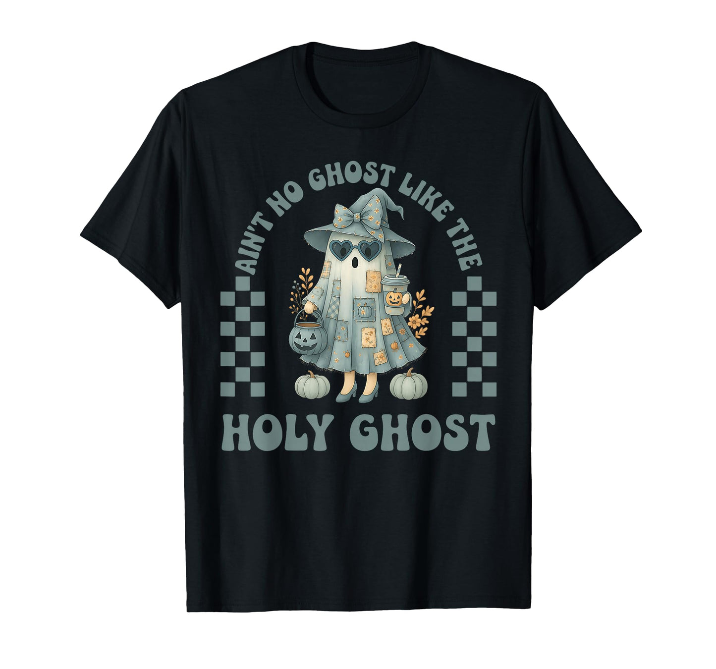 Groovy Aint No Ghost Like The Holy Ghost Christian Halloween T-Shirt