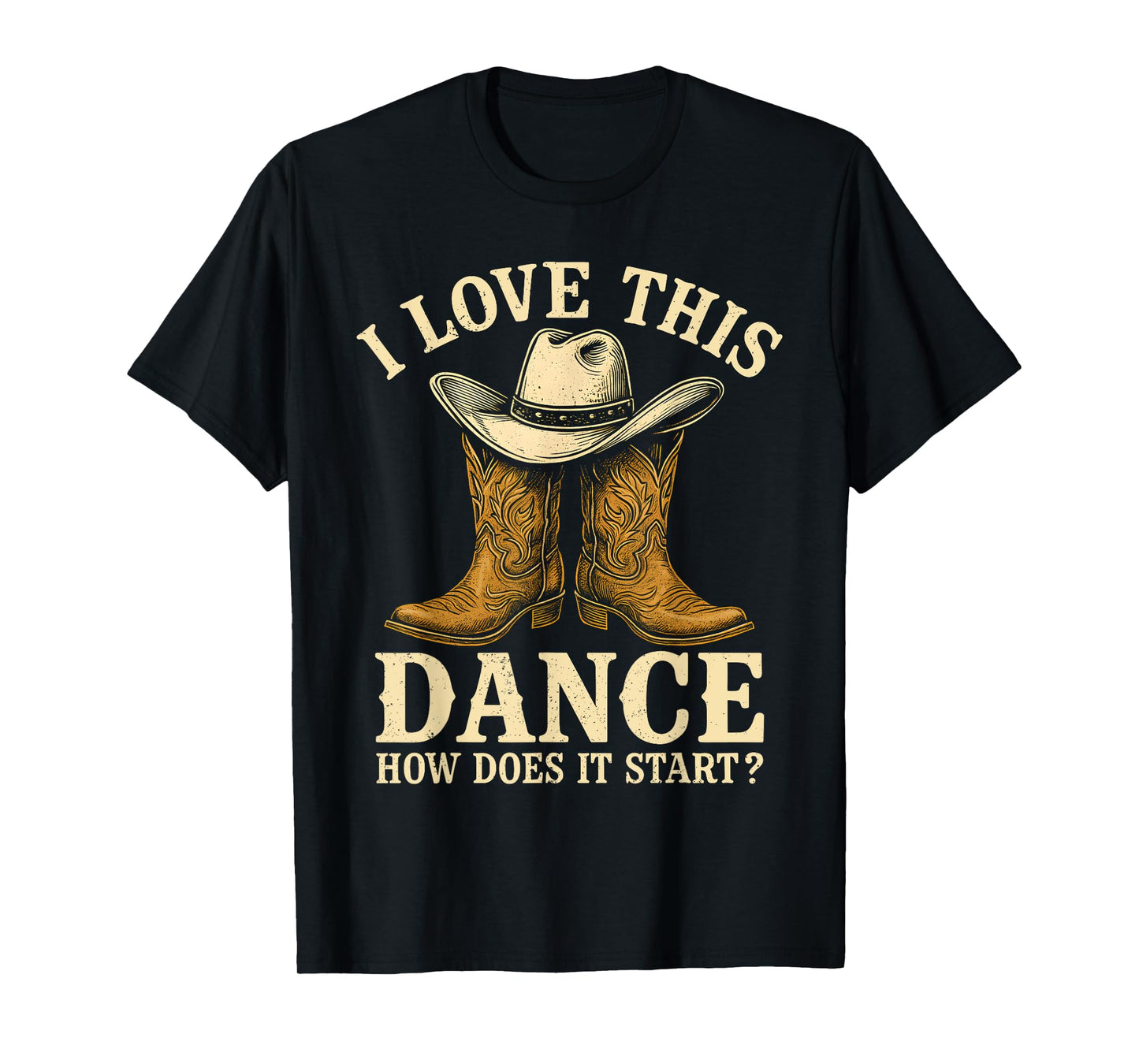 Retro How Does This Dance Start Line Dancer Country T-Shirt