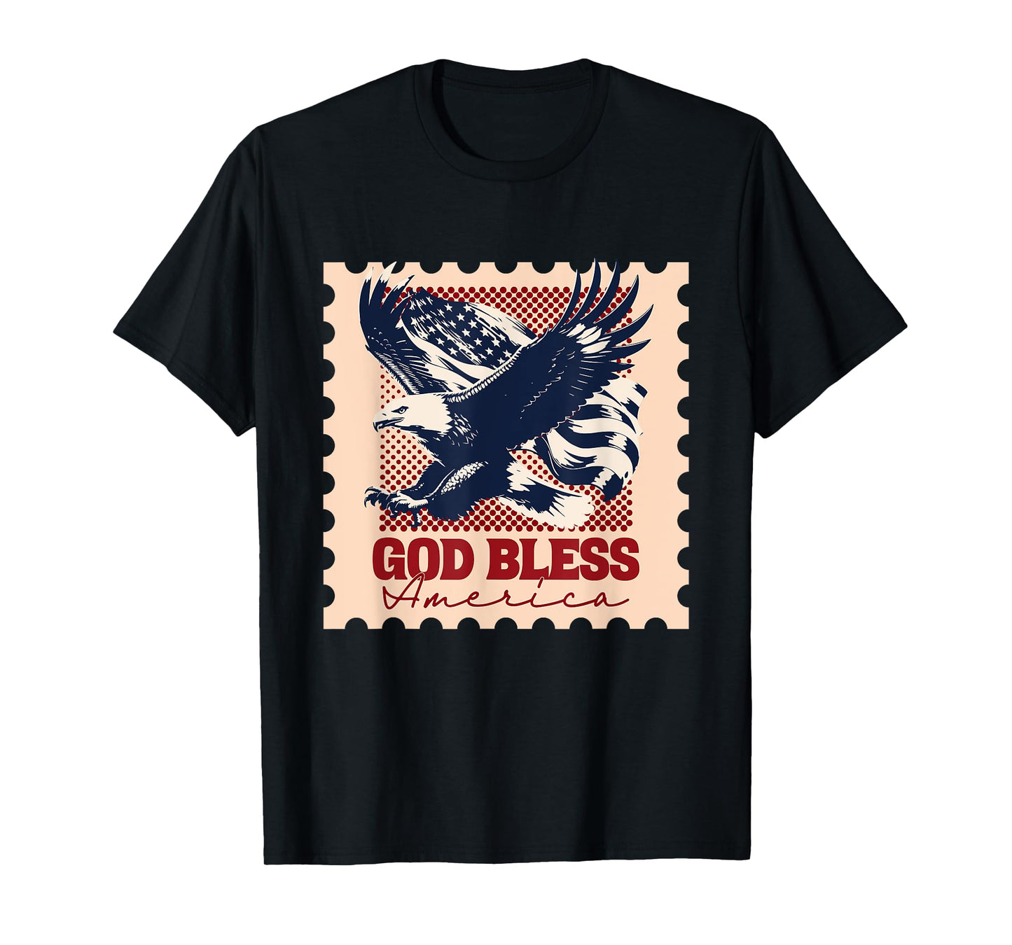 American Flag Stamp T-Shirt