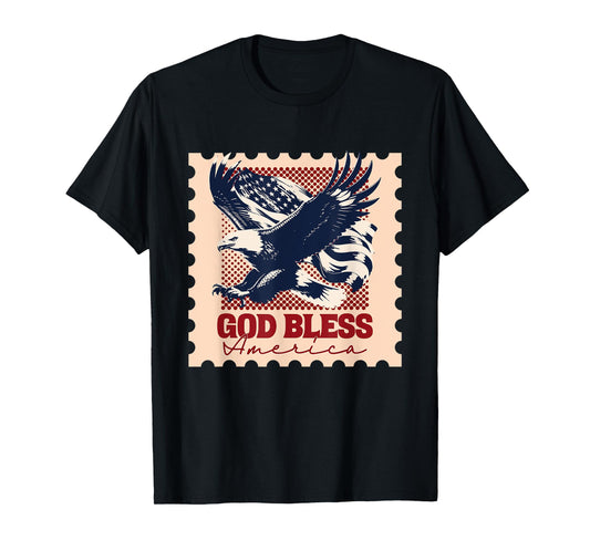 American Flag Stamp T-Shirt