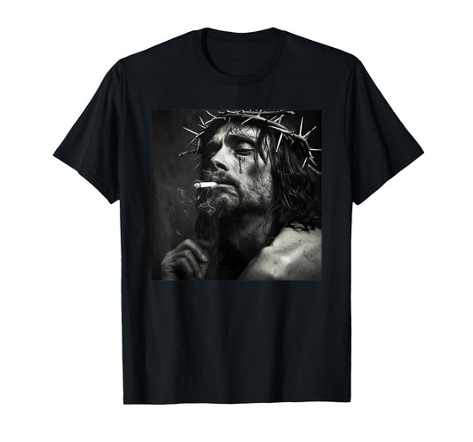 Cooler Jesus Christ Smokes, Resistance, Rebellious Jesus T-Shirt