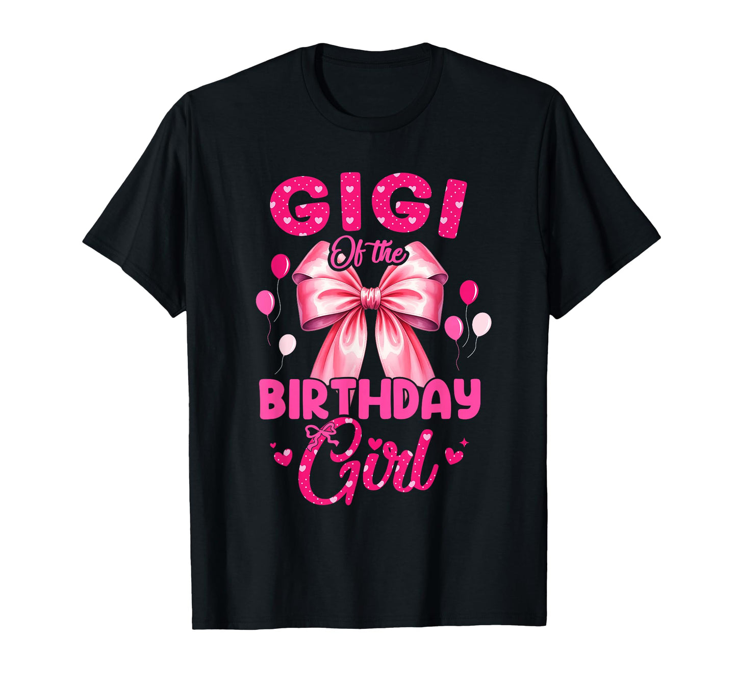 Gigi of The Birthday Girl Coquette Bow Matching Family T-Shirt